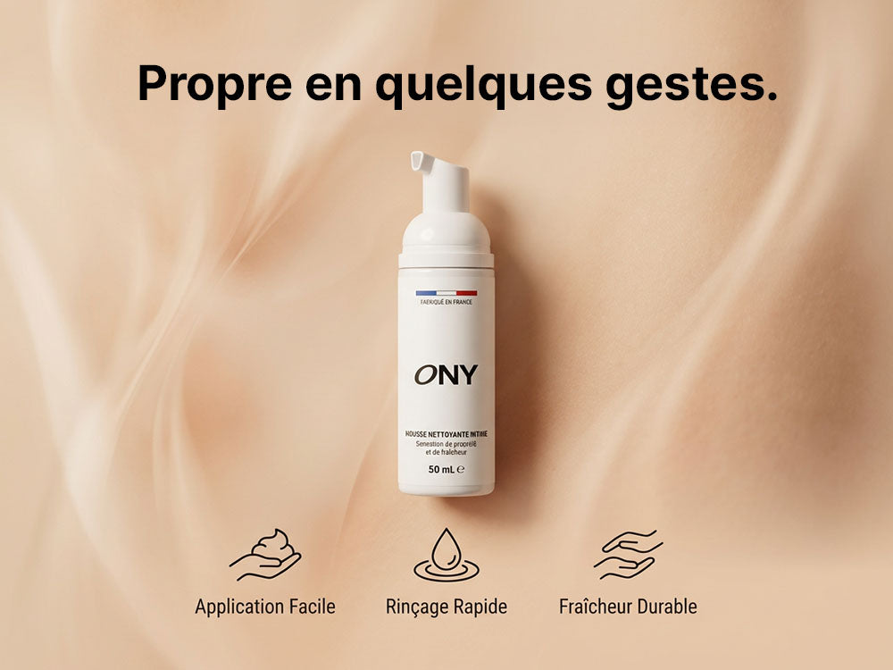 Mousse nettoyante intime