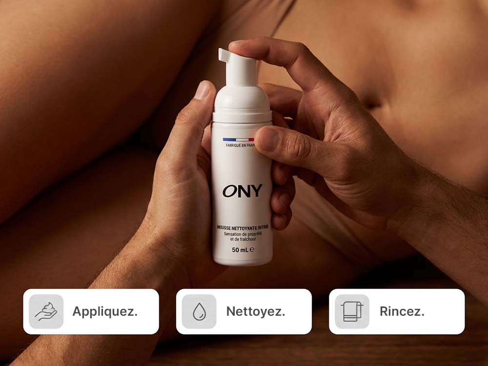 Mousse nettoyante intime