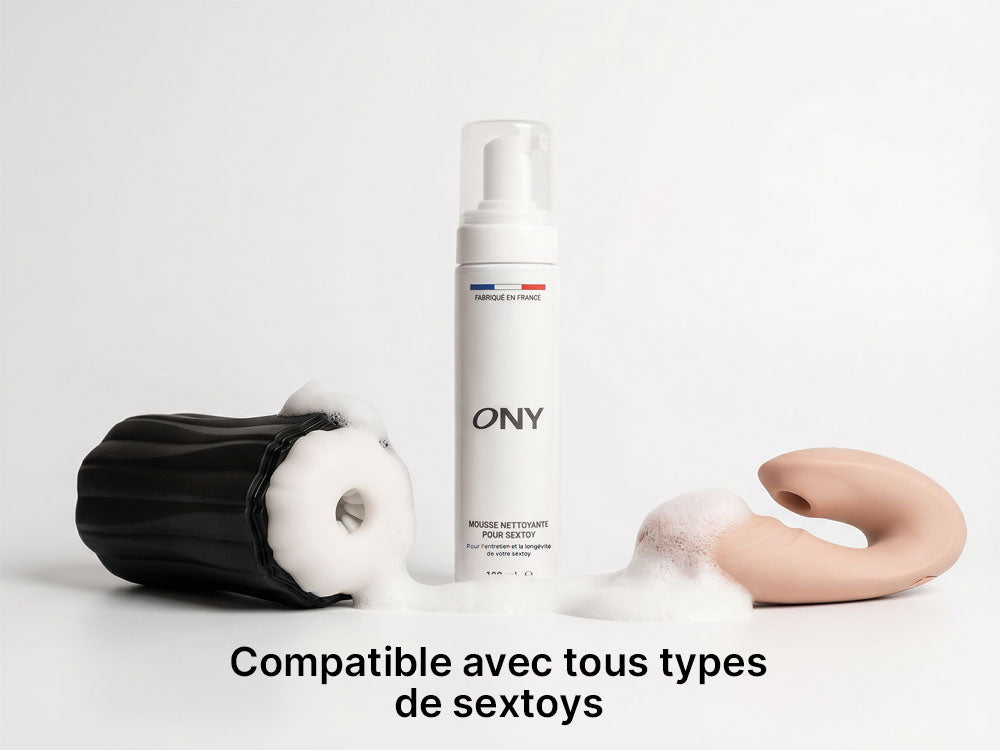 Mousse nettoyante pour sextoy